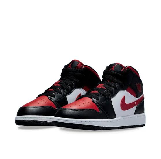 Jordan 1 Mid “Black Fire Red”