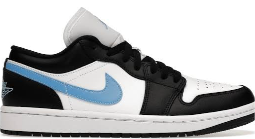Jordan 1 Low “Black University Blue”