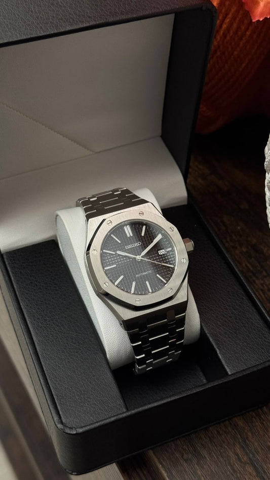 Seiko Mod “Royal Oak Black Dial”