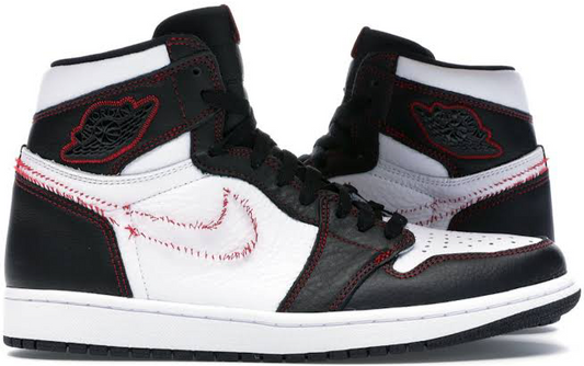 Air Jordan 1 High Defiant White Black Gym Red