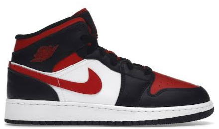 Jordan 1 Mid “Black Fire Red”